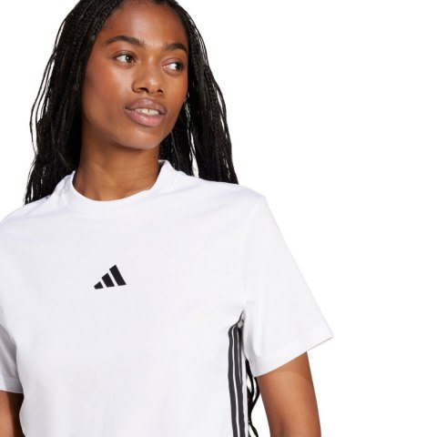 Koszulka damska adidas Essentials 3-Stripes biała JD0844 Koszulka damska adidas Essentials 3-Stripes biała JD0844