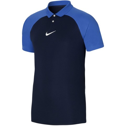 Koszulka męska Academy PR SS Polo K granatowo-niebieska DH9228 451 Koszulka męska Academy PR SS Polo K granatowo-niebieska DH9228 451