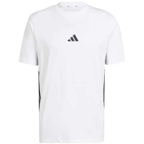 Koszulka męska adidas Essentials 3-Stripes Single Jersey biała JE6388 Koszulka męska adidas Essentials 3-Stripes Single Jersey biała JE6388