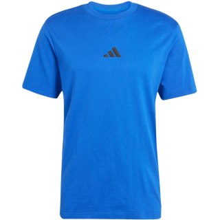 Koszulka męska adidas Essentials 3-Stripes Single Jersey niebieska JE6398