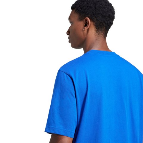 Koszulka męska adidas Essentials 3-Stripes Single Jersey niebieska JE6398 Koszulka męska adidas Essentials 3-Stripes Single Jersey niebieska JE6398