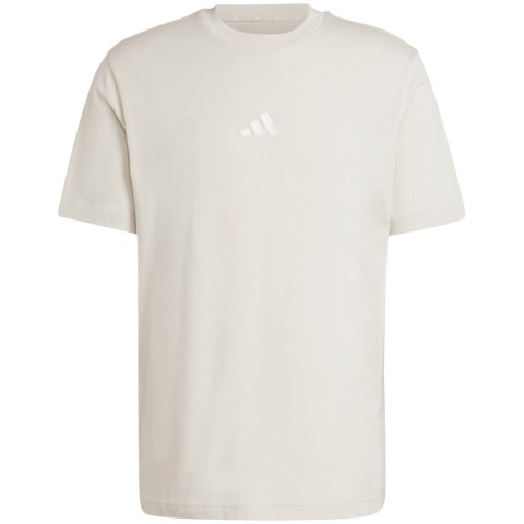 Koszulka męska adidas Essentials Small Logo Single Jersey beżowa JD1779 Koszulka męska adidas Essentials Small Logo Single Jersey beżowa JD1779