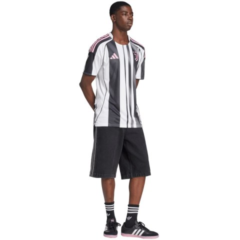 Koszulka męska adidas Juventus Home 25/26 biało-czarna JJ4320