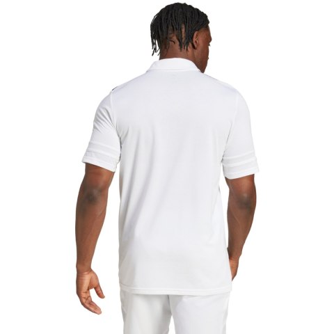Koszulka męska adidas Squadra 25 Polo biała JY3419 Koszulka męska adidas Squadra 25 Polo biała JY3419