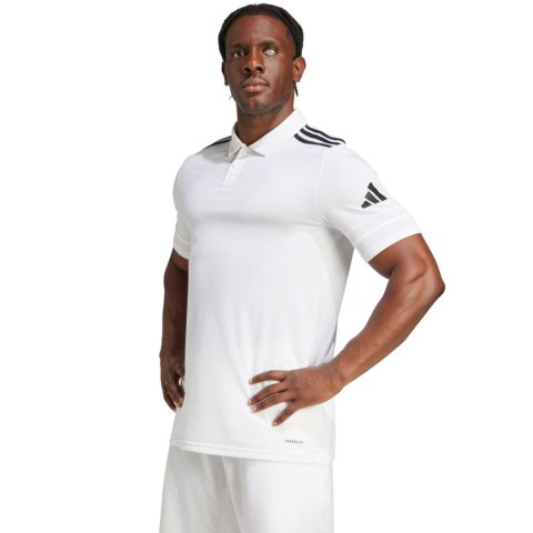 Koszulka męska adidas Squadra 25 Polo biała JY3419 Koszulka męska adidas Squadra 25 Polo biała JY3419