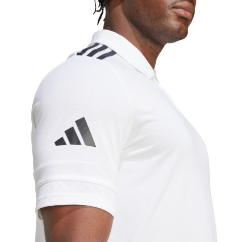Koszulka męska adidas Squadra 25 Polo biała JY3419 Koszulka męska adidas Squadra 25 Polo biała JY3419