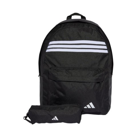 Plecak adidas Classic 3-Stripes Horizontal czarny JZ3321 Plecak adidas Classic 3-Stripes Horizontal czarny JZ3321
