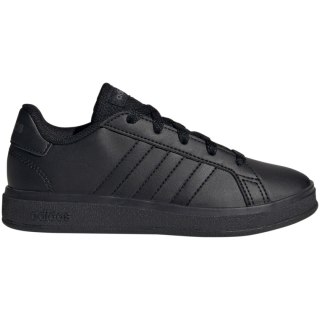 Buty dla dzieci adidas Grand Court Lifestyle Tennis Lace-Up czarne FZ6159
