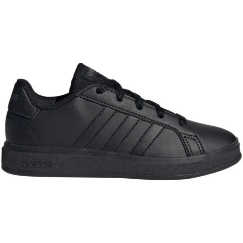 Buty dla dzieci adidas Grand Court Lifestyle Tennis Lace-Up czarne FZ6159 Buty dla dzieci adidas Grand Court Lifestyle Tennis Lace-Up czarne FZ6159