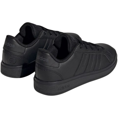 Buty dla dzieci adidas Grand Court Lifestyle Tennis Lace-Up czarne FZ6159 Buty dla dzieci adidas Grand Court Lifestyle Tennis Lace-Up czarne FZ6159