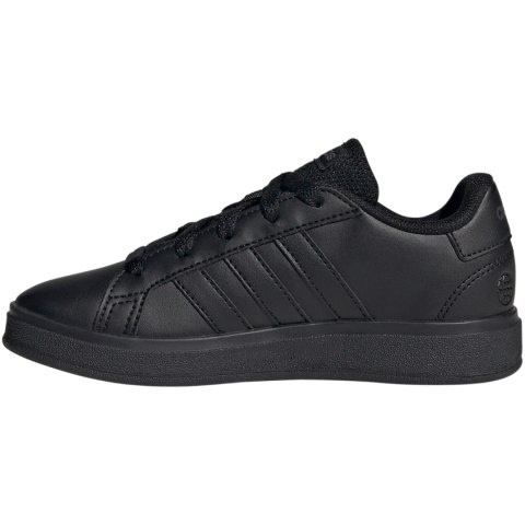 Buty dla dzieci adidas Grand Court Lifestyle Tennis Lace-Up czarne FZ6159 Buty dla dzieci adidas Grand Court Lifestyle Tennis Lace-Up czarne FZ6159