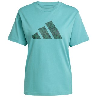 Koszulka damska adidas Animal Graphic zielona JV8535