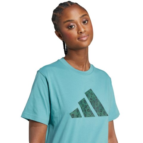 Koszulka damska adidas Animal Graphic zielona JV8535 Koszulka damska adidas Animal Graphic zielona JV8535
