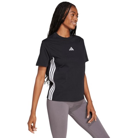 Koszulka damska adidas Essentials 3-Stripes czarna JD0846 Koszulka damska adidas Essentials 3-Stripes czarna JD0846