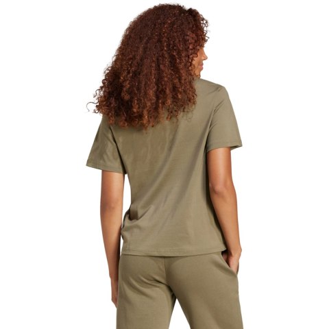 Koszulka damska adidas Essentials Small Logo Cotton khaki JI6074 Koszulka damska adidas Essentials Small Logo Cotton khaki JI6074