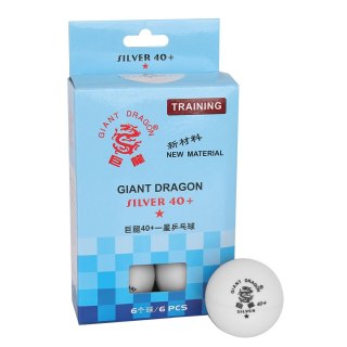 Piłeczka p-pongowa biała Giant Dragon *** 6 szt cell-free