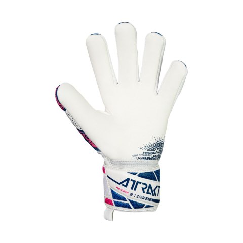 Rękawice bramkarskie Reusch Attrakt RE: Grip NC Junior biało-niebieskie 5572535 4310 Rękawice bramkarskie Reusch Attrakt RE: Grip NC Junior biało-niebieskie 5572535 4310