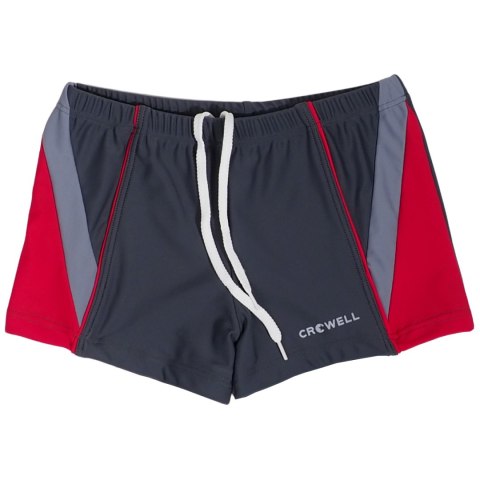 Spodenki kąpielowe dla chłopca Crowell Frankie szaro-czerwone kol.2 Spodenki kąpielowe dla chłopca Crowell Frankie szaro-czerwone kol.2