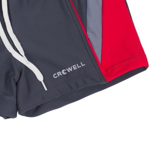 Spodenki kąpielowe dla chłopca Crowell Frankie szaro-czerwone kol.2 Spodenki kąpielowe dla chłopca Crowell Frankie szaro-czerwone kol.2