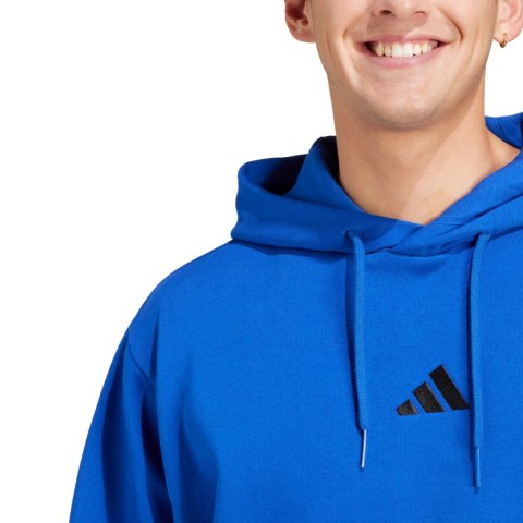 Bluza męska adidas Essentials Feelcozy Fleece niebieska JE3800 Bluza męska adidas Essentials Feelcozy Fleece niebieska JE3800