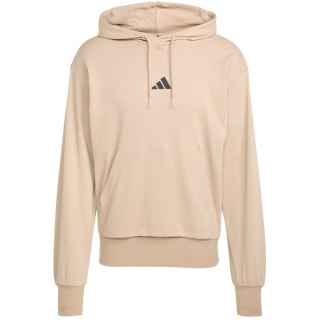 Bluza męska adidas Essentials Feelcozy French Terry beżowa JX3325