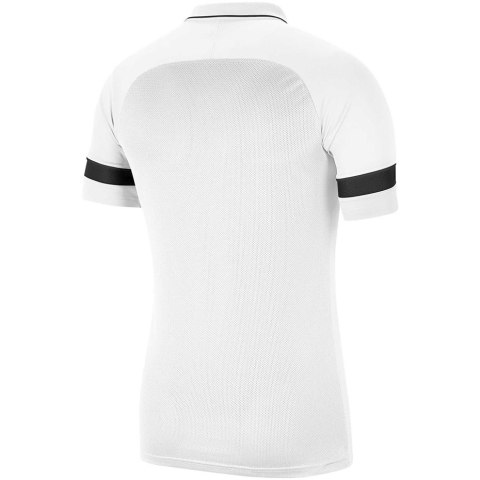 Koszulka męska Nike DF Academy 21 Polo SS biała CW6104 100 Koszulka męska Nike DF Academy 21 Polo SS biała CW6104 100