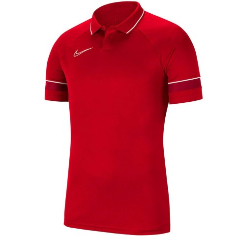 Koszulka męska Nike DF Academy 21 Polo SS czerwona CW6104 657 Koszulka męska Nike DF Academy 21 Polo SS czerwona CW6104 657