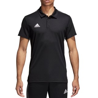 Koszulka męska adidas Core 18 Polo czarna CE9037