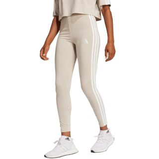 Legginsy damskie adidas Essentials 3-Stripes Cotton beżowe JE0073