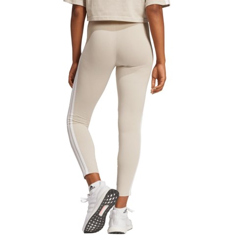 Legginsy damskie adidas Essentials 3-Stripes Cotton beżowe JE0073 Legginsy damskie adidas Essentials 3-Stripes Cotton beżowe JE0073