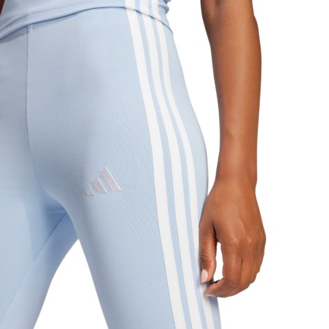 Legginsy damskie adidas Essentials 3-Stripes Cotton błękitne JE0070 Legginsy damskie adidas Essentials 3-Stripes Cotton błękitne JE0070