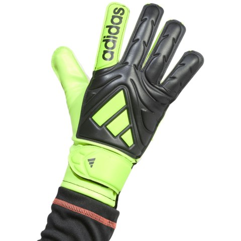 Rękawice bramkarskie dla dzieci adidas Copa Club czarno-limonkowe JN5341 Rękawice bramkarskie dla dzieci adidas Copa Club czarno-limonkowe JN5341