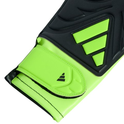 Rękawice bramkarskie dla dzieci adidas Copa Club czarno-limonkowe JN5341 Rękawice bramkarskie dla dzieci adidas Copa Club czarno-limonkowe JN5341