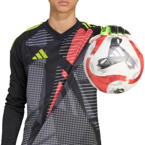 Rękawice bramkarskie dla dzieci adidas Copa Club czarno-limonkowe JN5341 Rękawice bramkarskie dla dzieci adidas Copa Club czarno-limonkowe JN5341
