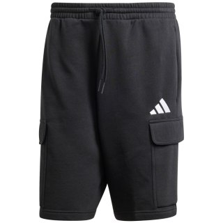 Spodenki męskie adidas Essentials Feelcozy Fleece Cargo czarne JE3869