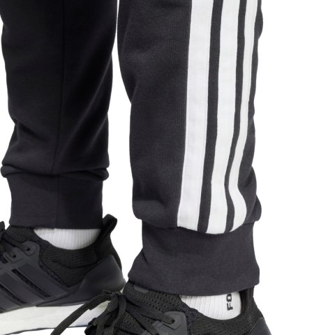 Spodnie męskie adidas Essential 3-Stripes French Terry czarne JD1881 Spodnie męskie adidas Essential 3-Stripes French Terry czarne JD1881