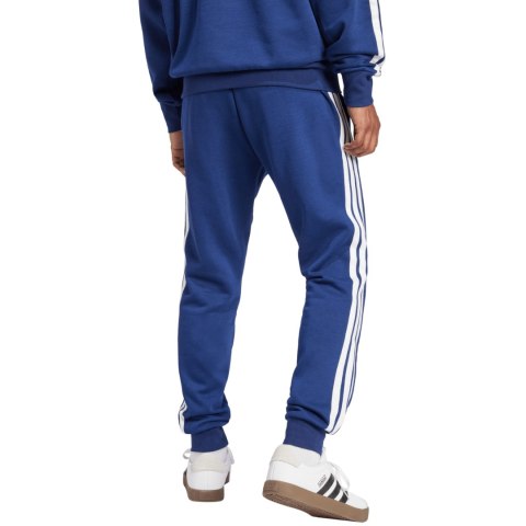 Spodnie męskie adidas Essentials 3-Stripes Fleece niebieskie JD1859 Spodnie męskie adidas Essentials 3-Stripes Fleece niebieskie JD1859