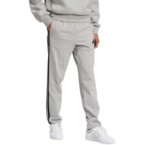 Spodnie męskie adidas Essentials 3-Stripes Single Jersey szare JE6428 Spodnie męskie adidas Essentials 3-Stripes Single Jersey szare JE6428