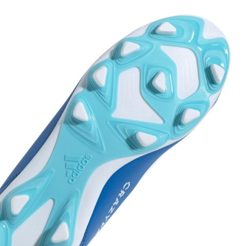 Buty piłkarskie dla dzieci adidas X Crazyfast.4 FxG niebieskie IE1587 Buty piłkarskie dla dzieci adidas X Crazyfast.4 FxG niebieskie IE1587