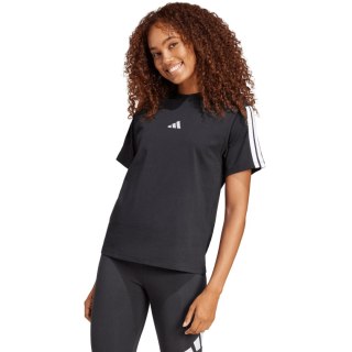 Koszulka damska adidas Essentials 3-Stripes Cotton czarna JM2393