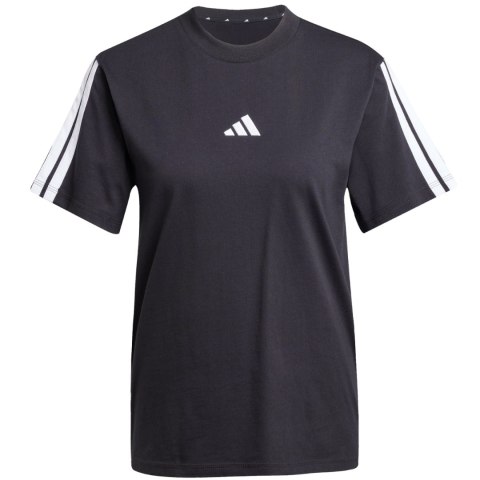 Koszulka damska adidas Essentials 3-Stripes Cotton czarna JM2393 Koszulka damska adidas Essentials 3-Stripes Cotton czarna JM2393