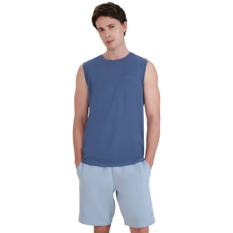 Koszulka męska 4F M125 denim 4FWMM00TSLEM125 32S