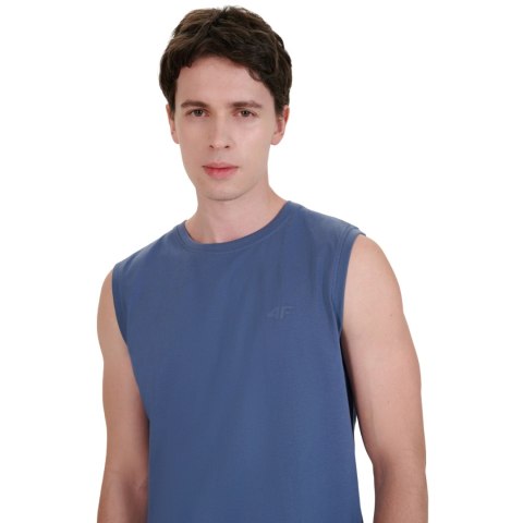 Koszulka męska 4F M125 denim 4FWMM00TSLEM125 32S