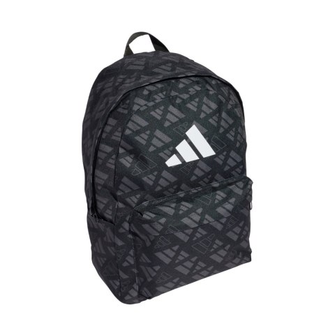 Plecak adidas Classic Monogram Graphic czarno-szary JX1257 Plecak adidas Classic Monogram Graphic czarno-szary JX1257