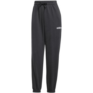 Spodnie damskie adidas Essentials Linear French Terry Cuffed czarne JC5948