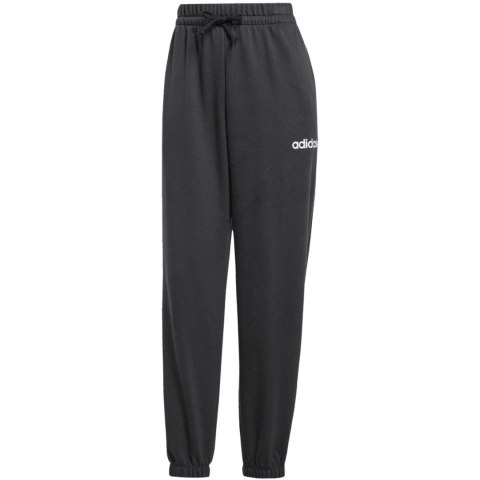 Spodnie damskie adidas Essentials Linear French Terry Cuffed czarne JC5948 Spodnie damskie adidas Essentials Linear French Terry Cuffed czarne JC5948