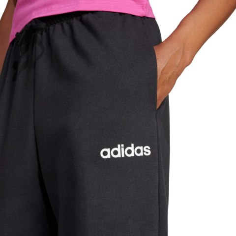 Spodnie damskie adidas Essentials Linear French Terry Cuffed czarne JC5948 Spodnie damskie adidas Essentials Linear French Terry Cuffed czarne JC5948