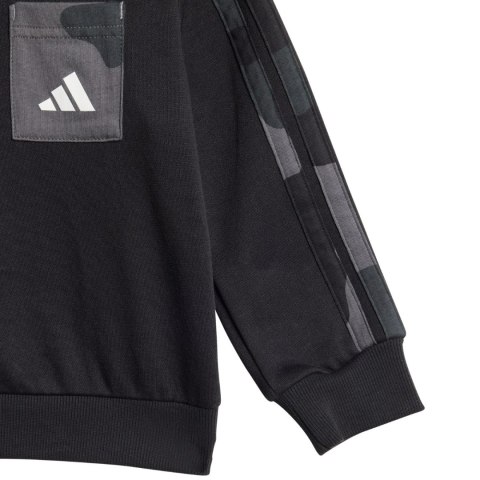 Dres dla dzieci adidas Infinity Camo FL Set czarno-biały JW2456 Dres dla dzieci adidas Infinity Camo FL Set czarno-biały JW2456