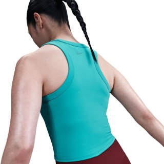 Koszulka damska Nike Dri-Fit One Fitted Crop turkusowa FN2806 345