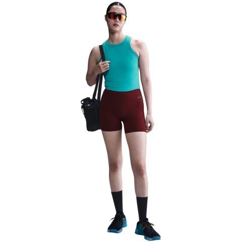 Koszulka damska Nike Dri-Fit One Fitted Crop turkusowa FN2806 345